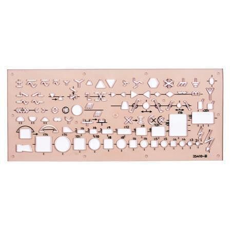 Souprava šablon elektro "703071", kouřová, plast, KOH-I-NOOR
