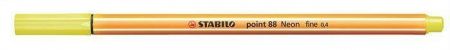 Liner "Point 88", neonově žlutá, 0,4mm, STABILO