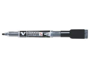 Popisovač na bílou tabuli "V-Board Master S", černá, 1,3 mm, EF, s houbičkou, PILOT WBME-V