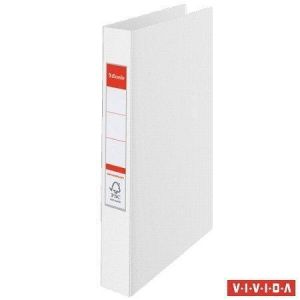 Kroužkový pořadač "Standard", Vivida bílá, 4 kroužky, 42 mm, A4, PP, ESSELTE