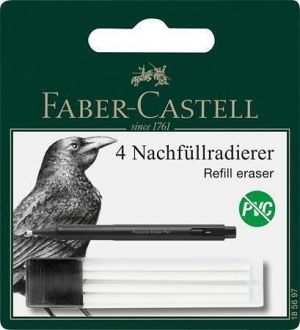 Náhradní náplň do pryže v tužce, 2,5 mm, 4 ks/balení, FABER-CASTELL 185697