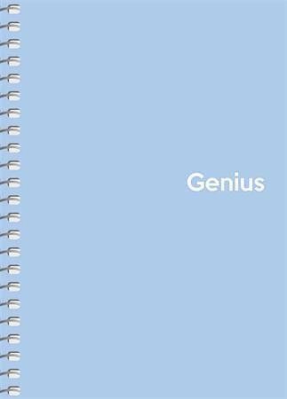 Spirálový sešit "Genius Pastel", mix motivů, čtverečkovaný, A6, 80 listů, PP desky, SHKOLY