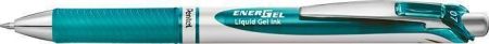 Gelové pero "EnerGel BL77", tyrkysová, 0,35 mm, stiskací mechanismus, PENTEL BL77-S3X