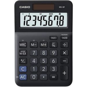 Kalkulačka "MS-8 F", černá, stolní, 8 číslic, CASIO