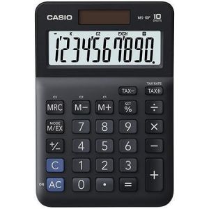 Kalkulačka "MS-10 F", černá, stolní, 10 číslic, CASIO