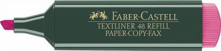 Zvýrazňovač "Textliner 48", růžová, 1-5 mm, FABER-CASTELL