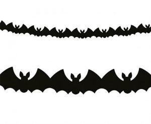 Girlanda "Halloween", netopýr, 3 m
