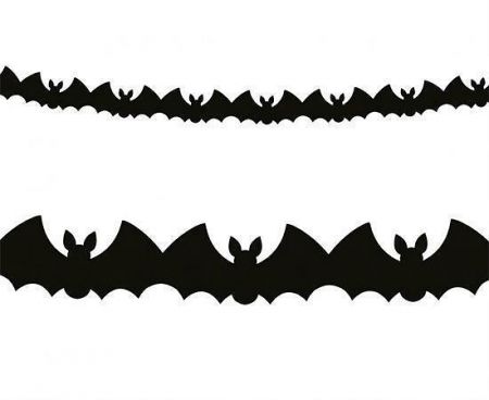 Girlanda "Halloween", netopýr, 3 m