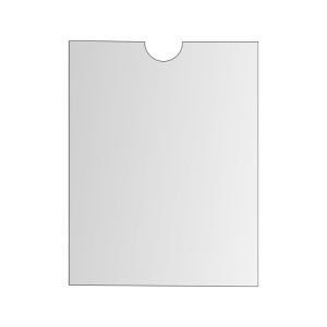 Průhledný obal 85x115 mm časová jízdenka, 120mic., 100KS