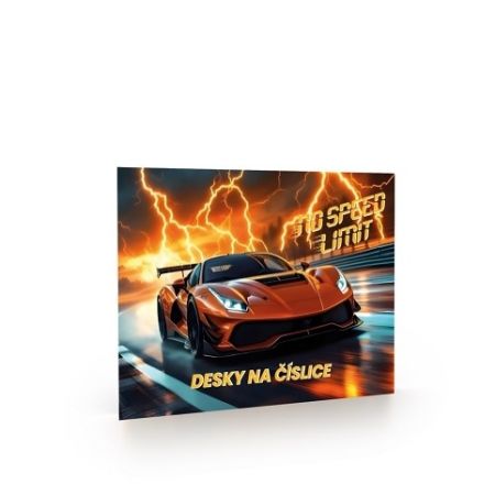 Desky na číslice auto 2