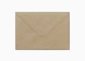 Ozdobné obálky Nature - DL, 120 g/m2, tmavě béžové, 10 ks