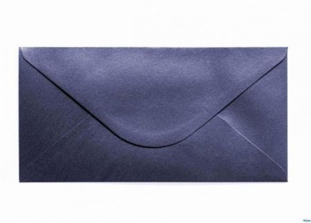Ozdobné obálky Pearl - DL, 150 g/m2, perleťové, tmavě modré, 10 ks