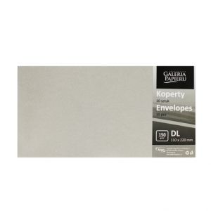 Ozdobné obálky Pearl - DL, 150 g/m2, perleťové, světle stříbrné, 10 ks