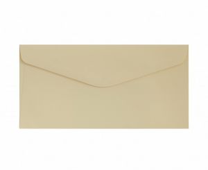 Ozdobné obálky Smooth - DL, 120 g/m2, tmavě krémová 10 ks