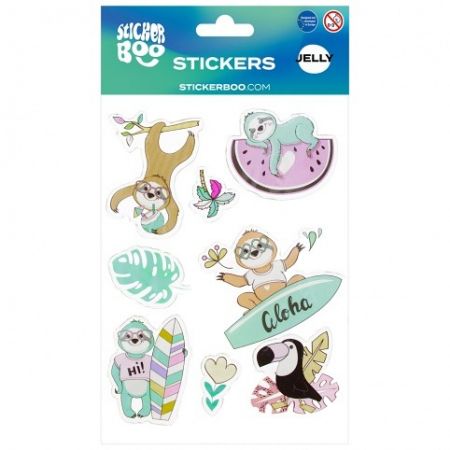 Gelové samolepky STICKER BOO s lenochodem