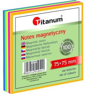 Barevné elektrostatické lepicí papírky 75x75mm