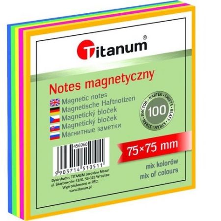 Barevné elektrostatické lepicí papírky 75x75mm
