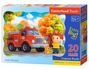 Puzzle Castorland MAXI 20 dílků - Malý hasič 