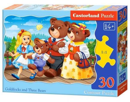 Puzzle Castorland 30 dílků - Mášenka a 3 medvědi