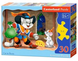 Puzzle Castorland 30 dílků - Kocour v botách 