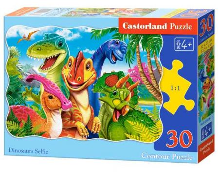 Puzzle Castorland 30 dílků - Dinosauří selfie