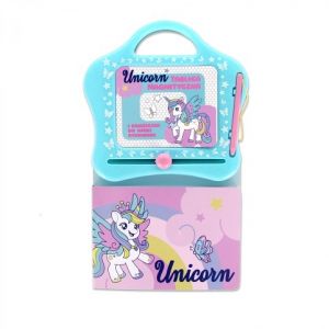 MAGNETICKÁ TABULE S KNIHOVNIČKOU PRO VÝUKU KRESLENÍ JEDNOROŽEC UNICORN
