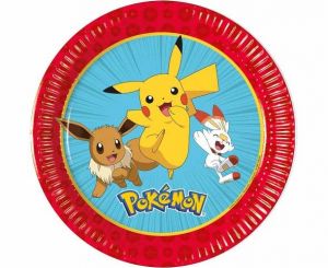 Talíře papírové EKO - Pokemon 20cm/8ks