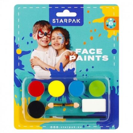 Barvy na malování na obličej 6 barev Starpak 528371