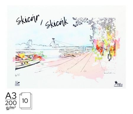 Skicák A3/10l - 200 gr.