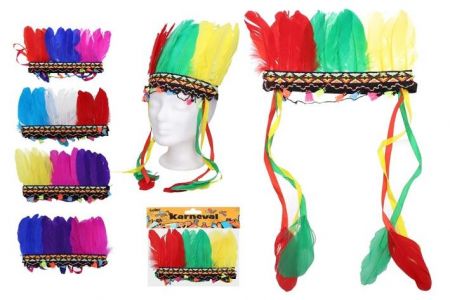 Set karneval W026117 - čelenka indián MIX