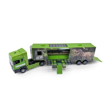 Auto kamion kov/plast s motivem dinosaura III.
