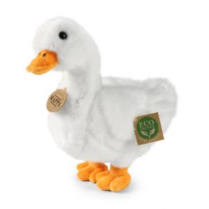 Plyšová kachna bílá 24 cm ECO-FRIENDLY