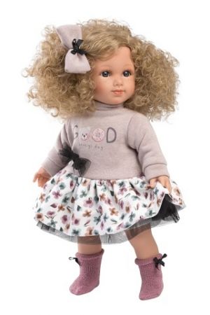 Llorens 53549 ELENA - realistická panenka s měkkým látkovým tělem - 35 cm