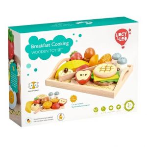 Lucy &amp; Leo 222 Snídaně na podnosu - dřevěná herní sada s magnety