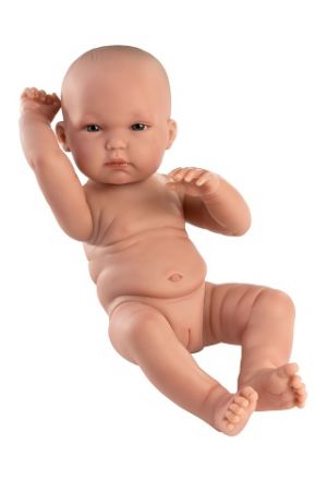 Llorens 63502 NEW BORN HOLČIČKA - realistická panenka miminko s celovinylovým tělem - 35 c