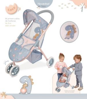 DeCuevas 90280 Sportovní kočárek pro panenky tříkolový COCO 2024 - 55 cm
