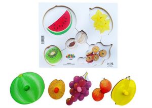 Just Jigsaws 155 Loupeme a krájíme plodiny 6 - dřevěné deskové puzzle 6 dílů
