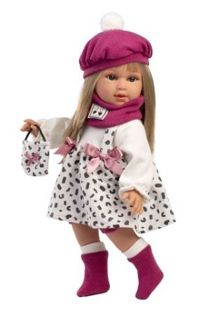 Llorens 54050 CARLA - realistická panenka s měkkým látkovým tělem - 40 cm