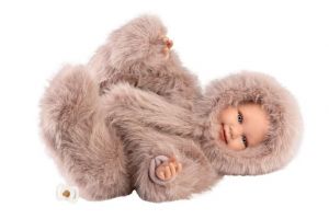 Llorens 74506 NEW BORN - realistická panenka miminko se zvuky a měkkým látkovým tělem - 45