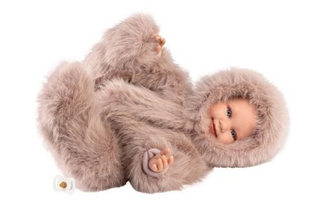 Llorens 74506 NEW BORN - realistická panenka miminko se zvuky a měkkým látkovým tělem - 45