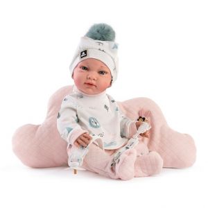 Guca 944 New BORN HOLČIČKA - realistická panenka miminko s celovinylovým tělem - 42 cm