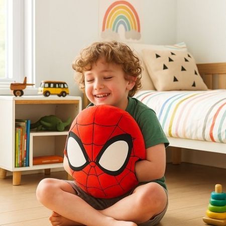 Cozy Noxxiez HW775 Spiderman - hřejivý plyšový polštář 3 v 1