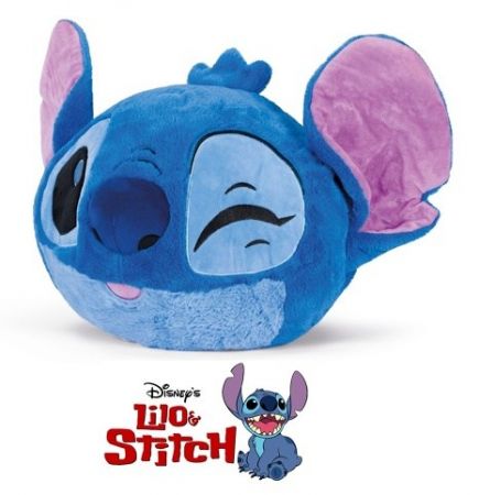 Cozy Noxxiez HW776 Stitch - hřejivý plyšový polštář 3 v 1