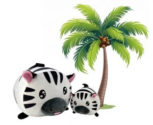 Magic Baby Zebra - maminka s mláďátkem - set plyšových hraček 20 a 40 cm