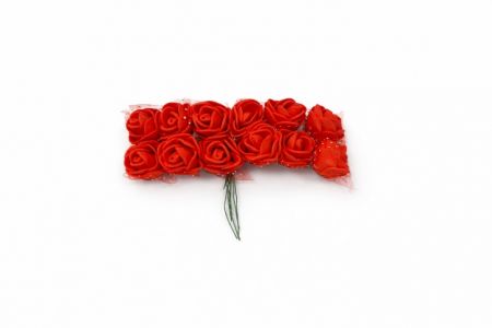 Pěnové růžičky červené red 144ks