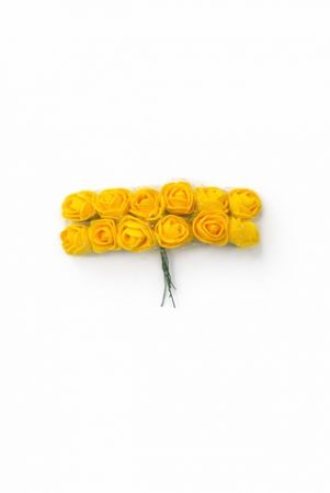 Pěnové růžičky žluté Yellow