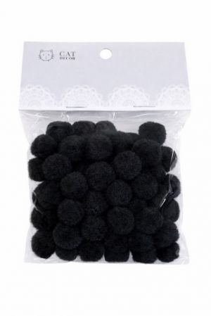 Bambulky černé 1,5cm 60ks