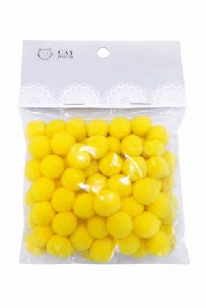 Bambulky žluté 1,5cm 60ks