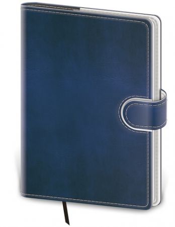 Tečkovaný zápisník Flip L modro/bílý (čtverečkovaný) / 14,3cm x 20,5cm / BFL425-6