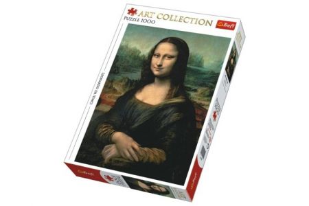 Puzzle Mona Lisa 1000 dílků 48x68cm v krabici 40x27x6cm